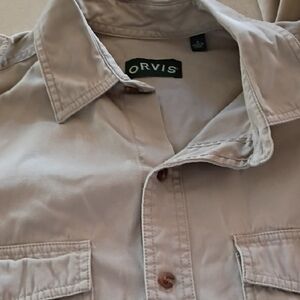Orvis Light Tan Casual Shirt